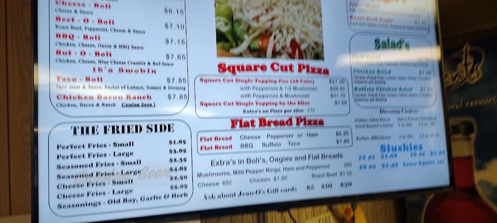 Jean-O's Pizzeria Menu image 2